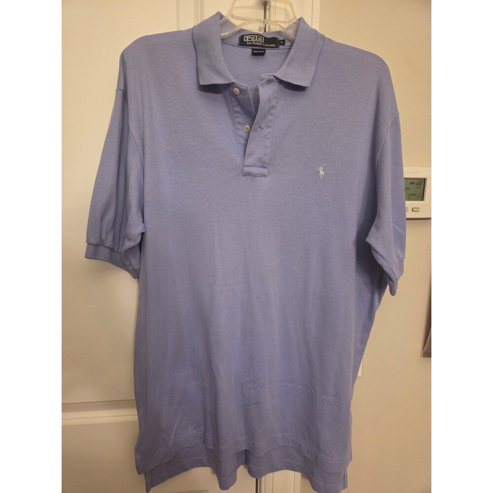 Polo Ralph Lauren Men's Purple Short Sleeve Polo Shirt Size L